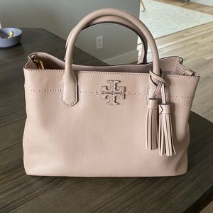 Tory Burch McGraw triple compartment satchel handbag